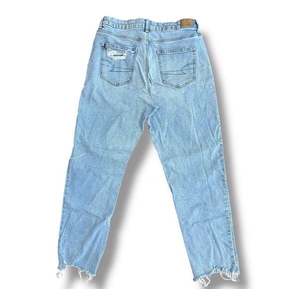 American Eagle STRIGID “Real Good” Mom Jeans Women’s 10 High Rise Distressed - Picture 8 of 10